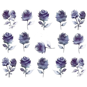 Patrón personalizado pintura de flor de <span class=keywords><strong>agua</strong></span> negro arte etiqueta engomada del clavo - Product Image 4