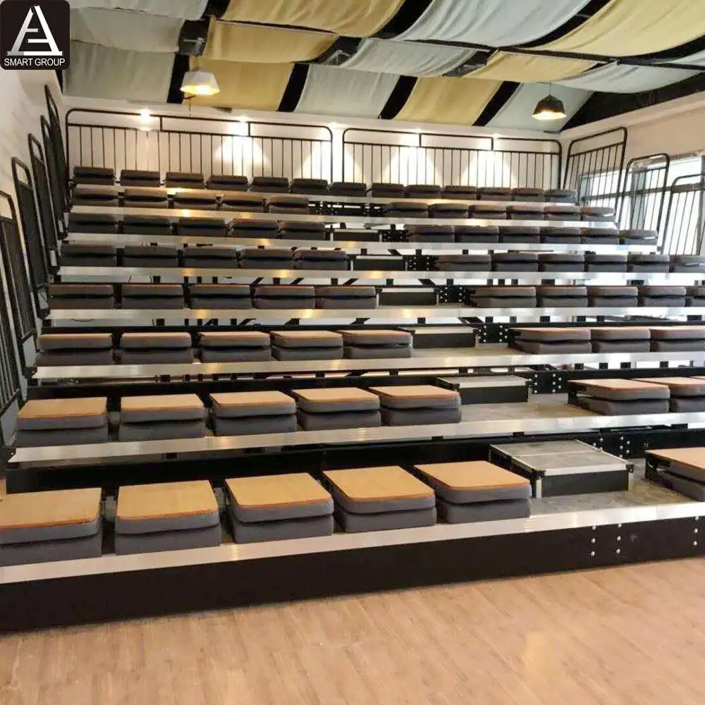 China suppliers VIP public tip-up folding chair,telescopic grandstand for theater,arena,gym,hall,auditorium,church