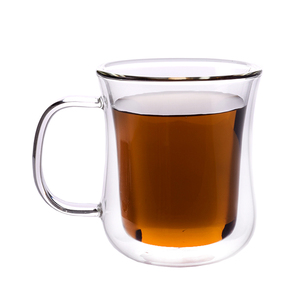 Borosilicate <span class=keywords><strong>double</strong></span> wall glass coffee cup/milk/wine with handle 8 oz/<span class=keywords><strong>250</strong></span> <span class=keywords><strong>ml</strong></span> - Product Image 6