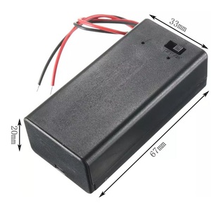Vente directe d'usine <span class=keywords><strong>9V</strong></span> 6LR61 <span class=keywords><strong>connecteur</strong></span> de batterie avec couvercle coulissant et support de batterie en plastique 6F22 - Product Image 2