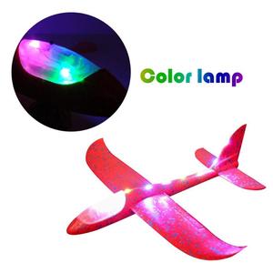 48cm EPP giocattoli di aeroplano di lancio a mano aliante in schiuma <span class=keywords><strong>aereo</strong></span> con luce a LED, 4 modalità aliante <span class=keywords><strong>aereo</strong></span>, Sport all'aria aperta <span class=keywords><strong>giocattolo</strong></span> volante per i bambini - Product Image 5