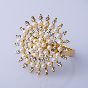 2019 New Collection Crystal Rhinestone <strong>Napkin</strong> <strong>Rings</strong> for Weddings, Rhinestone Brooch <strong>Napkin</strong> <strong>Rings</strong>< - Product Image 5