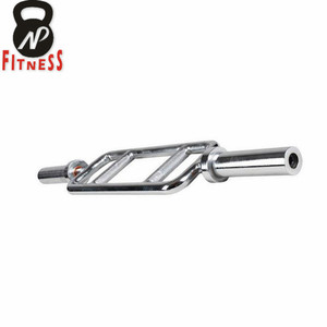 Guli Fitness-Barra de tríceps de 2 pulgadas, 50MM, 34 pulgadas, acero cromado, levantamiento de pesas, mancuerna sólida, tríceps, con collares de resorte - Product Image 2