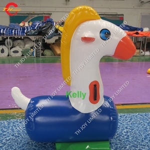 Jeu de course gonflable commercial avec chevaux de course, livraison gratuite - Product Image 4