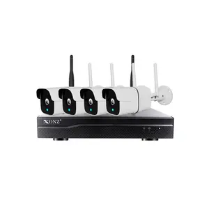 XONZ 2.4 Gam Không Dây Cắm Và Chơi Wifi Máy Ảnh 3MP Bullet IP Camera P2P CCTV NVR Bộ Dụng Cụ