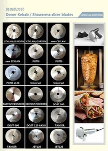 90mm DOST 090 de <span class=keywords><strong>coupe</strong></span> machine à trancher lames couteau scie pour doner kebab Turc viande Shawarma avec dents Messer - Product Image 5