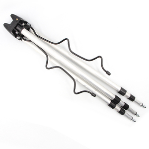Support de pêche à la <span class=keywords><strong>carpe</strong></span> en aluminium réglable en deux sections de 50 cm, trépied, porte-canne - Product Image 3
