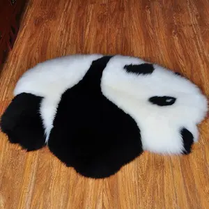 Mềm Da Cừu Nhân Tạo Thảm Lông Thảm Sàn Giả Len Panda Thiết Kế Thảm