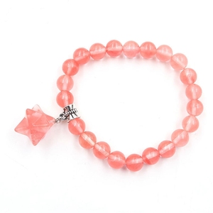 Pulsera Mercaba Cristal Natural Unisex 8mm Pulsera Piedra Natural JOYA REGALO - Product Image 3