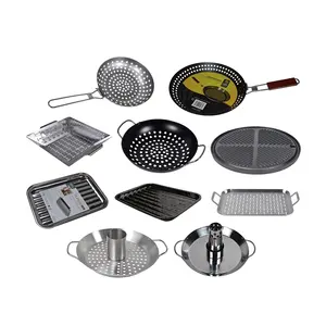 Accessoires de <span class=keywords><strong>barbecue</strong></span> personnalisés, <span class=keywords><strong>plaque</strong></span> de cuisson ronde <span class=keywords><strong>en</strong></span> <span class=keywords><strong>fonte</strong></span> pour <span class=keywords><strong>barbecue</strong></span> au charbon de bois avec poignée - Product Image 1
