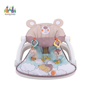 Silla Alta para Bebé Konig Kids con Diseño de Mapache, Plegable, Segura, Ecológica, Base Giratoria en Forma de L, <span class=keywords><strong>Reclinable</strong></span> con Botones, para Dormitorio - Product Image 2