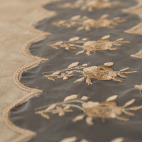 Nappe florale brodée en polyester pour mariage, maison et hôtel – Technique tissée à prix réduit