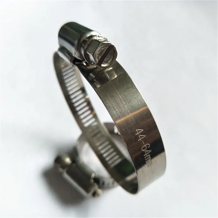 SS201 SS304 W2 W4 stainless steel American type hose clamp worm drive water pipe hose clip