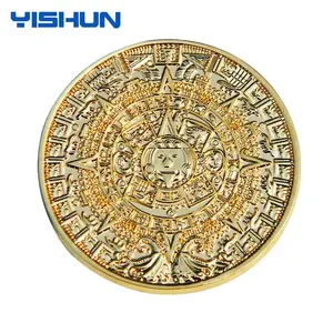 Custom Dies Laser Engraving Gold Souvenir Coin