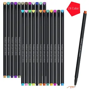 24 & 36 Colors Fineliner Pens Set,Fine Tip Colored Writing Drawing Markers Pens Fine Line Point Marker Pen