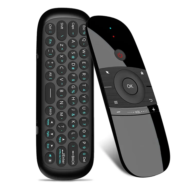 2,4G inteligente TV teclado inalámbrico Mouse mosca W1 multifuncional para Control remoto Android TV Box/PC/Smart TV/proyector/HTPC