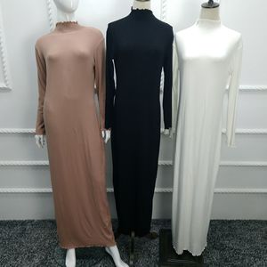 Loriya <span class=keywords><strong>Falbala</strong></span> mode robe corporelle conception Simple plaine laine coton sous Abaya traditionnel musulman vêtements et accessoires dubaï - Product Image 2