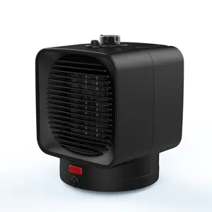 China precio de fábrica Escritorio de oficina negro mini oscilante ptc calentador de ventilador