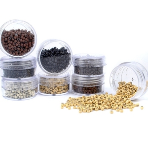 3.5mm 2.5mm 4mm anneaux <span class=keywords><strong>de</strong></span> <span class=keywords><strong>cheveux</strong></span> nano perles <span class=keywords><strong>de</strong></span> qualité supérieure <span class=keywords><strong>cheveux</strong></span> outils anneau en silicone - Product Image 5