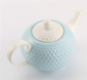 Pointillé en relief bleu <span class=keywords><strong>royal</strong></span> classique 15 pcs porcelaine thé et <span class=keywords><strong>café</strong></span> ensemble avec support en bois - Product Image 2