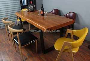 Cuisine chambre utilisé meubles récupérés bois exotique table à manger - Product Image 6