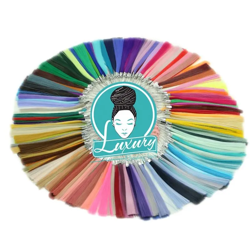 Jishenlon — boîte à tresses synthétique Jumbo ombré de 24 pouces, mèches tressées au Crochet, disponible en deux tons, noir vert, vente en gros, 100g/pièce