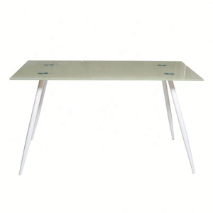 Muebles de Restaurante de la Mejor Calidad 2026, Mesa de <span class=keywords><strong>Comedor</strong></span> con Base de Metal, Mesa de <span class=keywords><strong>Comedor</strong></span> con Tapa de Vidrio, Precio de la Tapa de Vidrio - Product Image 3
