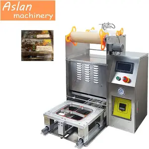 PP/PET/PE Tray/ Bowl/Box Sealing machine /plastic container food tray packer machine