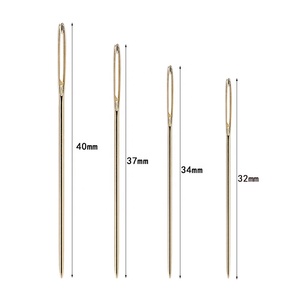 Aguja <span class=keywords><strong>de</strong></span> <span class=keywords><strong>punto</strong></span> <span class=keywords><strong>de</strong></span> <span class=keywords><strong>cruz</strong></span> chapada en oro, 22 #24 #26 #<span class=keywords><strong>28</strong></span> # Hong Mei - Product Image 3
