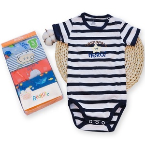 Macacão de bebê recém-nascido, china fornecedor de alta qualidade algodão macio 100% adorável dos desenhos animados do bebê macacão roupas - Product Image 1