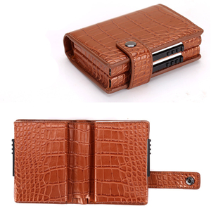 <span class=keywords><strong>Tarjetero</strong></span> de Aluminio con Bloqueo RFID, Doble Caja, Apertura Lateral Automática - Product Image 3