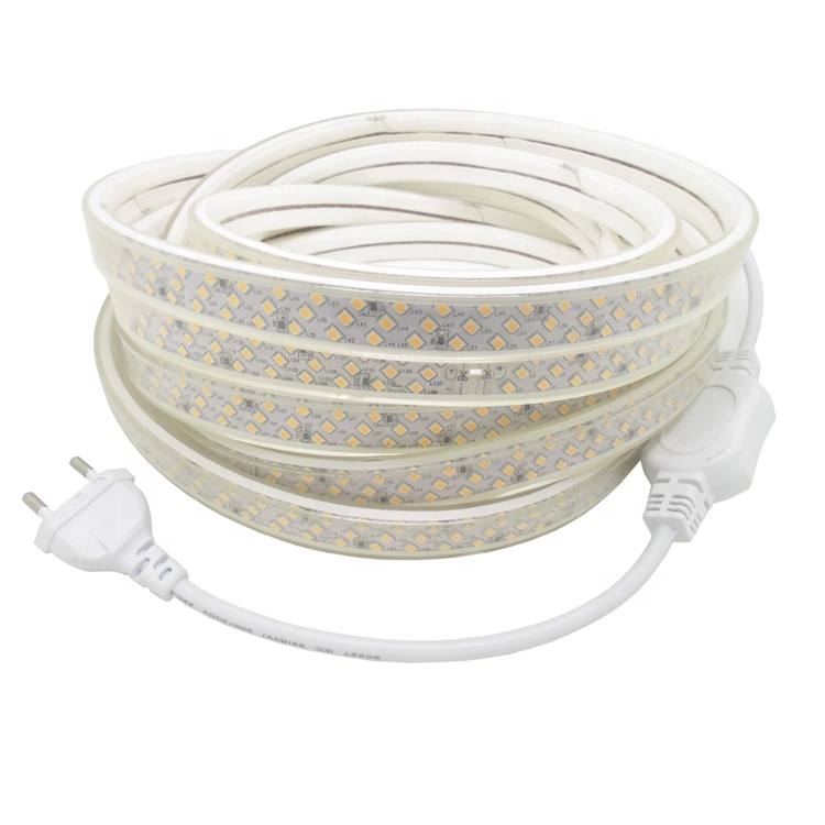 50 м 110 В 220 В 230 В 2835 водонепроницаемый 276LED Ra80 Высокое напряжение 230 В Светодиодная лента