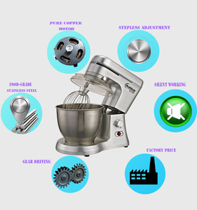 Nouvelle Batteuse Électrique Industrielle et Domestique 7L pour Crème, Œufs, Gâteaux et Pâtes, 3 Vitesses, <span class=keywords><strong>en</strong></span> Aluminium, pour <span class=keywords><strong>Farine</strong></span> de Blé - Product Image 2