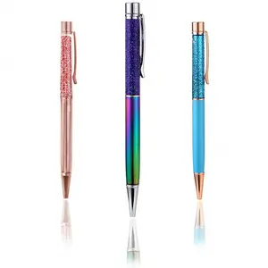 Bling Dynamic Crystal Liquid Pen with Black Ink