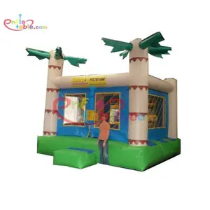 b spielzeug aufblasbare prahler Suppliers-0.55Mm Pvc Jungle Inflatable Ing House/Factory Price Coconut Inflatable Bouncer/Tree Inflatable Moonwalk Bounce