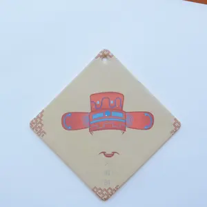 Eco-Friendly Car Air Freshener Paper Can Be Customized Logo