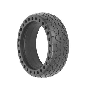 Neumáticos Nedong 5.5x1.6 para Patineta Pequeña, Ruedas <span class=keywords><strong>de</strong></span> Goma sin Aire, NUEVAS, 5.5 Pulgadas, para Scooter, Color Negro Marrón, Goma Vulcanizada - Product Image 1