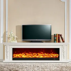 2000Mm Khách Sạn Thương Mại Hoặc Villa Deco Lò Sưởi Điện Với Mantel Gỗ