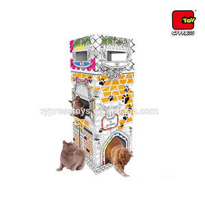 Los niños 3d rompecabezas de color <span class=keywords><strong>dibujo</strong></span> casas de cartón de juguete para la venta - Product Image 1