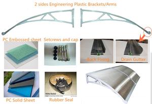 Polycarbonaat regen onderdak luifel dekt zon luifel voor deur en raam - Product Image 2