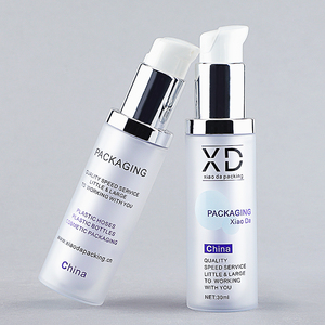 Wholesale Silver 30ml round botellas de plastico round Lock cream lotion pump