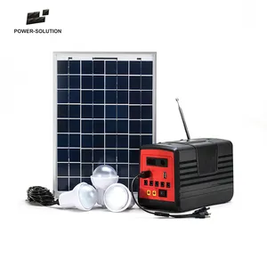 Fmラジオ& mp3プレーヤー3*3ワットled電球ソーラーホーム照明システムを広めるためにニュース