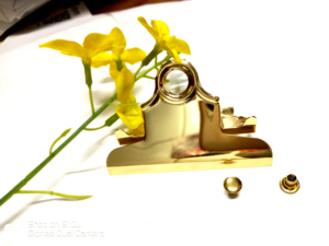 2019 New <strong>Best</strong>-Selling 10 cm Brass Bronze Finish Flat <strong>Metal</strong> <strong>Clipboard</strong> Clip Wood Board 120m Office Usage Magnet Guangdong Supplier - Product Image 2