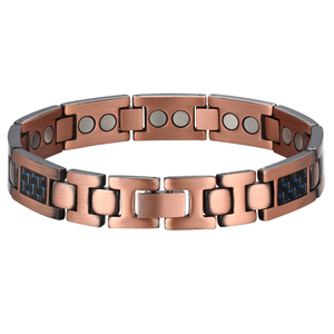 China bio energía joyería magnético puro cooper pulseras de los hombres artritis del túnel <span class=keywords><strong>carpiano</strong></span> alivio del dolor - Product Image 2