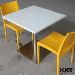 bianco lucido utilizzati tavolo al <span class=keywords><strong>ristorante</strong></span> e sedia vendita - Product Image 2