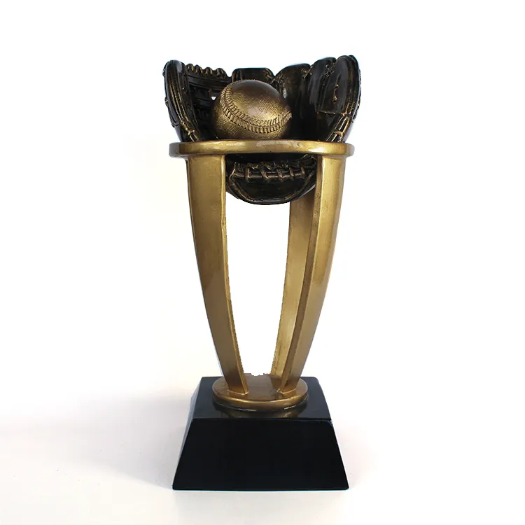 Aseball-trofeo deportivo de resina, artesanía