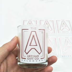 OEM Private Design Rose Gold Foil Clear Round Sticker <strong>Transparent</strong> <strong>Label</strong> - Product Image 4