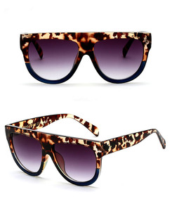 de <span class=keywords><strong>dos</strong></span> colores de <span class=keywords><strong>los</strong></span> hombres y las mujeres de <span class=keywords><strong>dos</strong></span> colores de gran tamaño superior plano sunvision gafas de sol tonos - Product Image 1