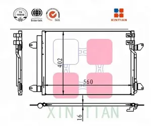 De aluminio del coche de aire acondicionado condensador A/C condensador OEM 8846053030