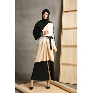 Robe maxi à manches longues pour femmes, tunique de créateur islamique, robe élégante pour dames abaya kaftan musulman